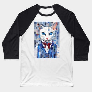 Abstract Cat 10 Baseball T-Shirt